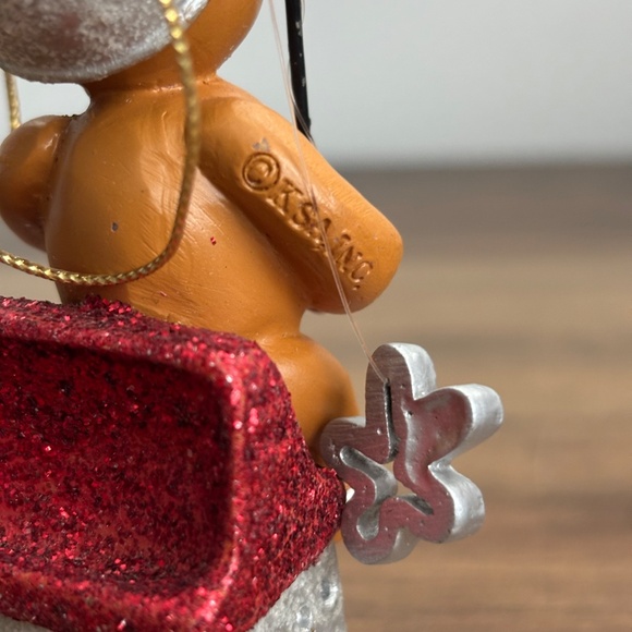 Kurt S Adler GINGERBREAD Man Christmas Ornament Kitchen Cheese Grater Fishing 4" - Picture 5 of 8